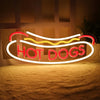 Hot Dog Neon Wall Decoration Neon Business Sign Hot Dog Shop Fast Food Restaurant Christmas Birthday Party Gift