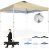 3x3m Gazebo Pop Up Canopy Tent Waterproof Foldable Gazebo Height Adjustable Party Tent For Beach Garden PartyCamping No Sidewall