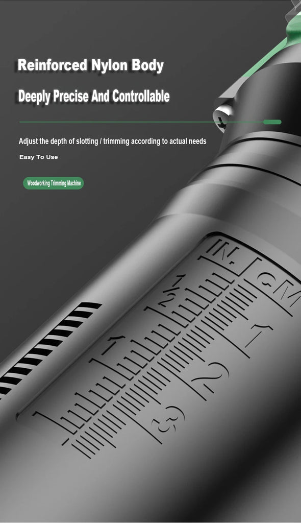 800W 6 Speed Electric Trimming Machine 33000rpm Woodworking Milling Engraving Hand Wood Edge Router Trimmer Home DIY Power Tools