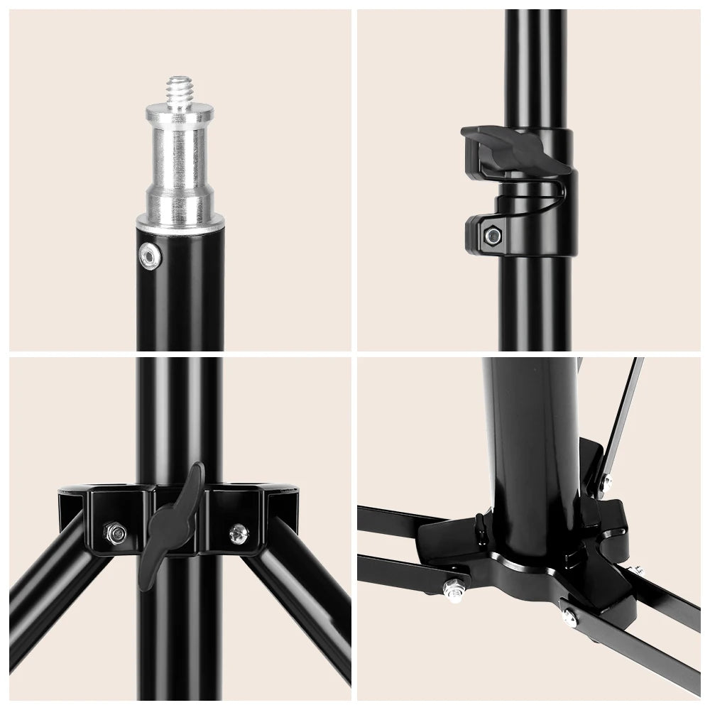 Heavy Duty Metal 2m 2.4m 2.8m Tripod Light Stand Max Load to 5KG Tripod for Photo Studio Softbox Video Flash ReflectorLighting