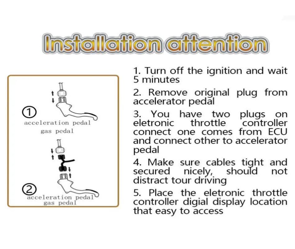 Car Electronic Throttle Controller Auto Pedal Booster Accelerator Auto Pedal Commander Car Accessories for opel astra j 2010+