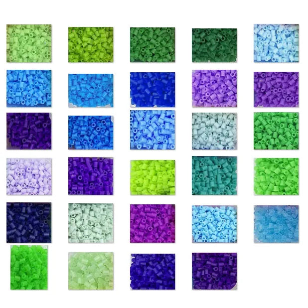 2.6mm 1000pcs Hama Beads Blue green purple Perlen Iron Beads for Kids Handmade Christmas Gift Educational Toy Diy Puzzles