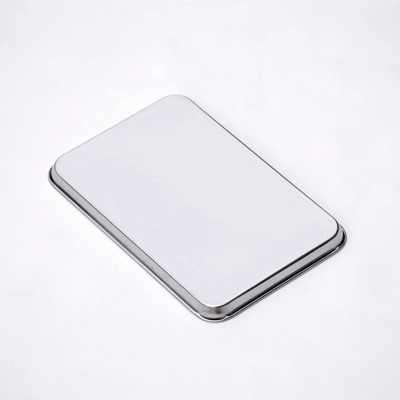 Rectangular Bakeware Oven Pan Stainless Steel Non-stick Bread Cake  Baking Tray Pizza Plate For Oven DIY Baking Kitchen Tools