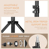 Heavy Duty Metal 2m 2.4m 2.8m Tripod Light Stand Max Load to 5KG Tripod for Photo Studio Softbox Video Flash ReflectorLighting
