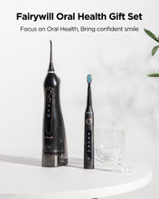 تحميل الصورة إلى عارض المعرض، Fairywill Water Flossers for Teeth 300ML Oral Irrigator Rechargeable Portable Dental 3 Modes Water Tank Waterproof Teeth Cleaner