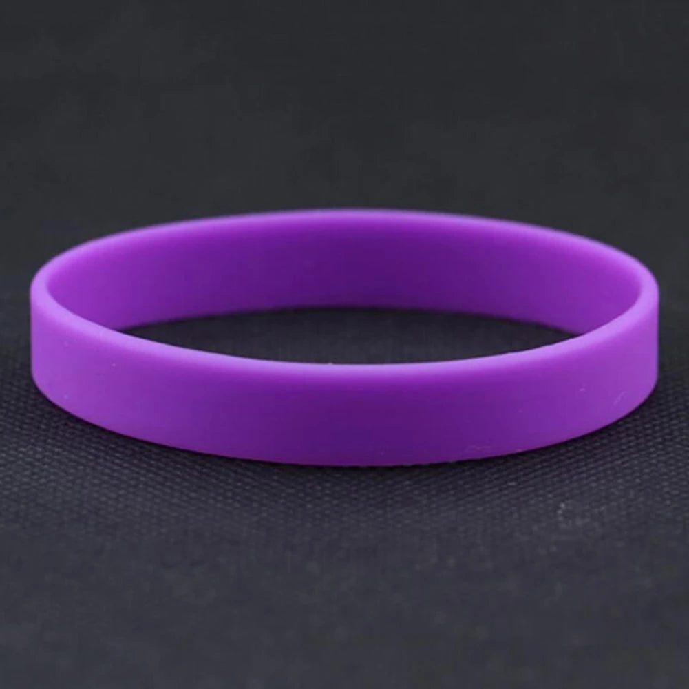 Casual Sports Fitness Silicone Rubber Elasticity Wristband Cuff Bracelet Basketball Sports Wrist Band Силиконовый браслет