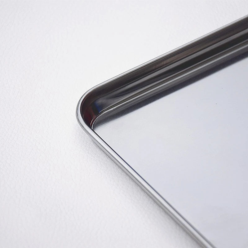 Rectangular Bakeware Oven Pan Stainless Steel Non-stick Bread Cake  Baking Tray Pizza Plate For Oven DIY Baking Kitchen Tools