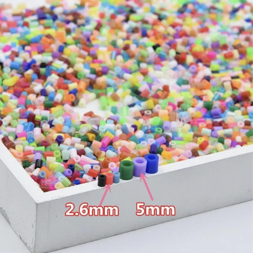 2.6mm 1000pcs Hama Beads Blue green purple Perlen Iron Beads for Kids Handmade Christmas Gift Educational Toy Diy Puzzles
