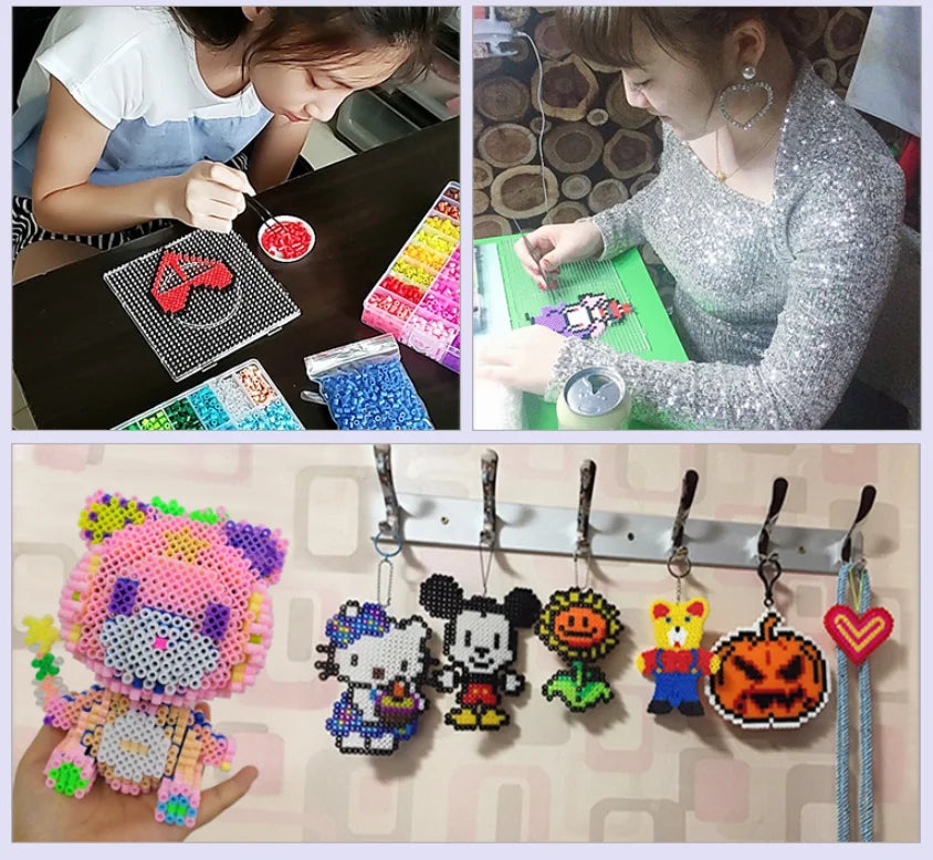 2.6mm 1000pcs Hama Beads Blue green purple Perlen Iron Beads for Kids Handmade Christmas Gift Educational Toy Diy Puzzles