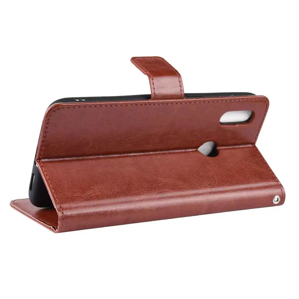 Leather phone case for OPPO Realme 3 3i 3pro / X lite / Realme X / AX7 Pro / A9 / K3 Cover Flip wallet with stand Retro Coque