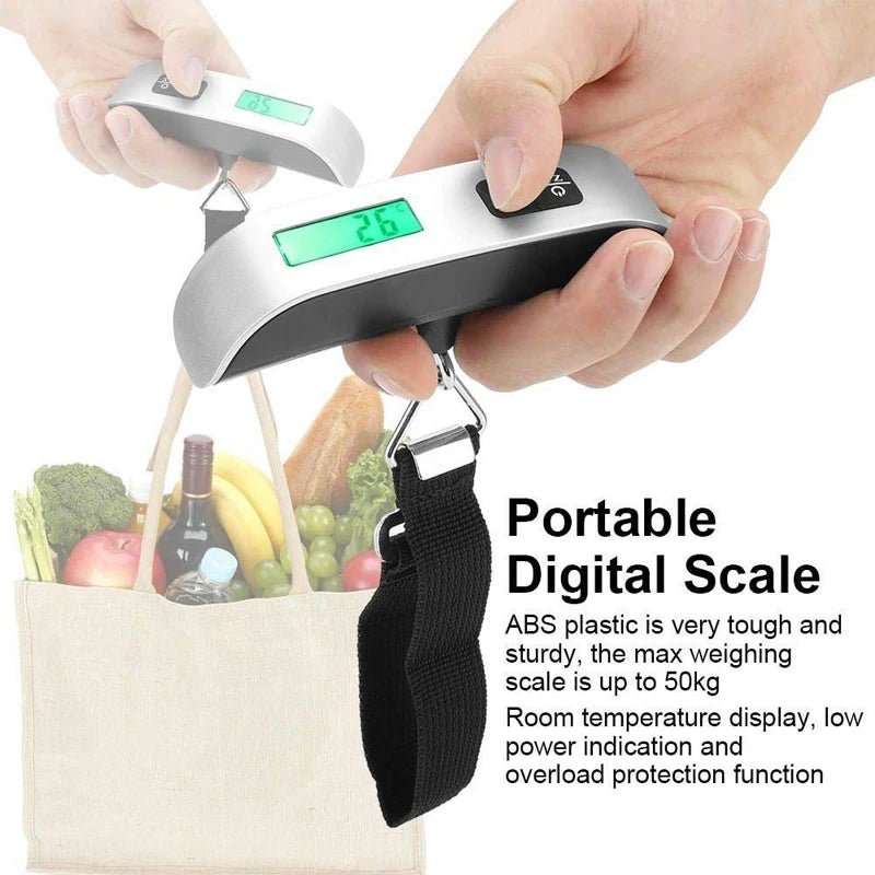 50kg 10g Digital Scale Electronic Balance Kitchen Luggage Hanging Scale Weight Suitcase Travel Scale Baggage Bag Weight Tool