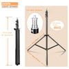 Heavy Duty Metal 2m 2.4m 2.8m Tripod Light Stand Max Load to 5KG Tripod for Photo Studio Softbox Video Flash ReflectorLighting