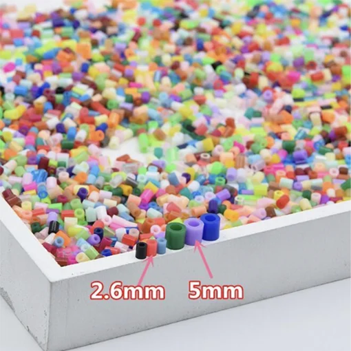 2.6mm 1000pcs Hama Beads Blue green purple Perlen Iron Beads for Kids Handmade Christmas Gift Educational Toy Diy Puzzles