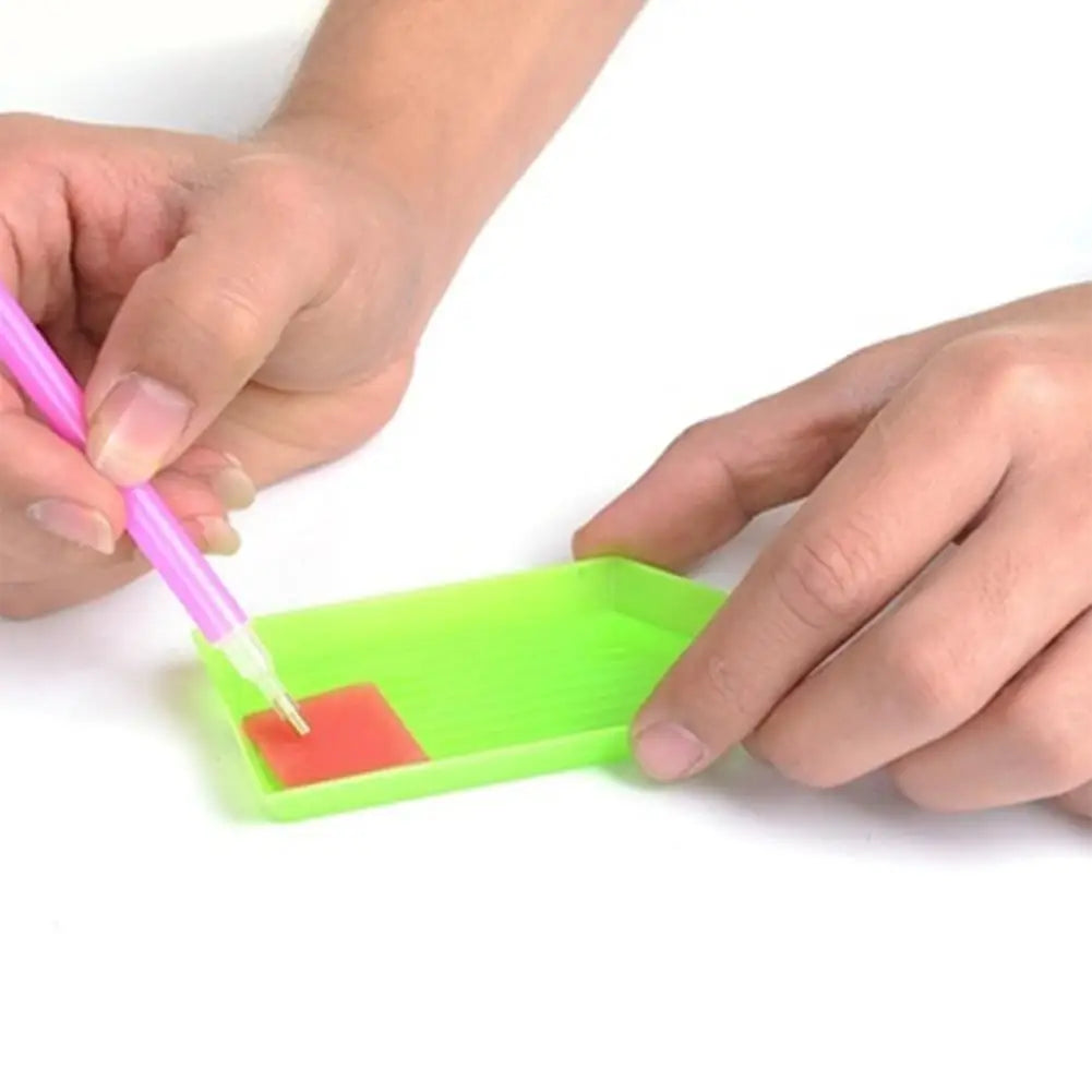 DIY Diamond Painting Accessories Rhinestone Cross Stitch 5D Embroidery Pen Painting Tools Set Mosaic Glue Pen Kit Tweezers