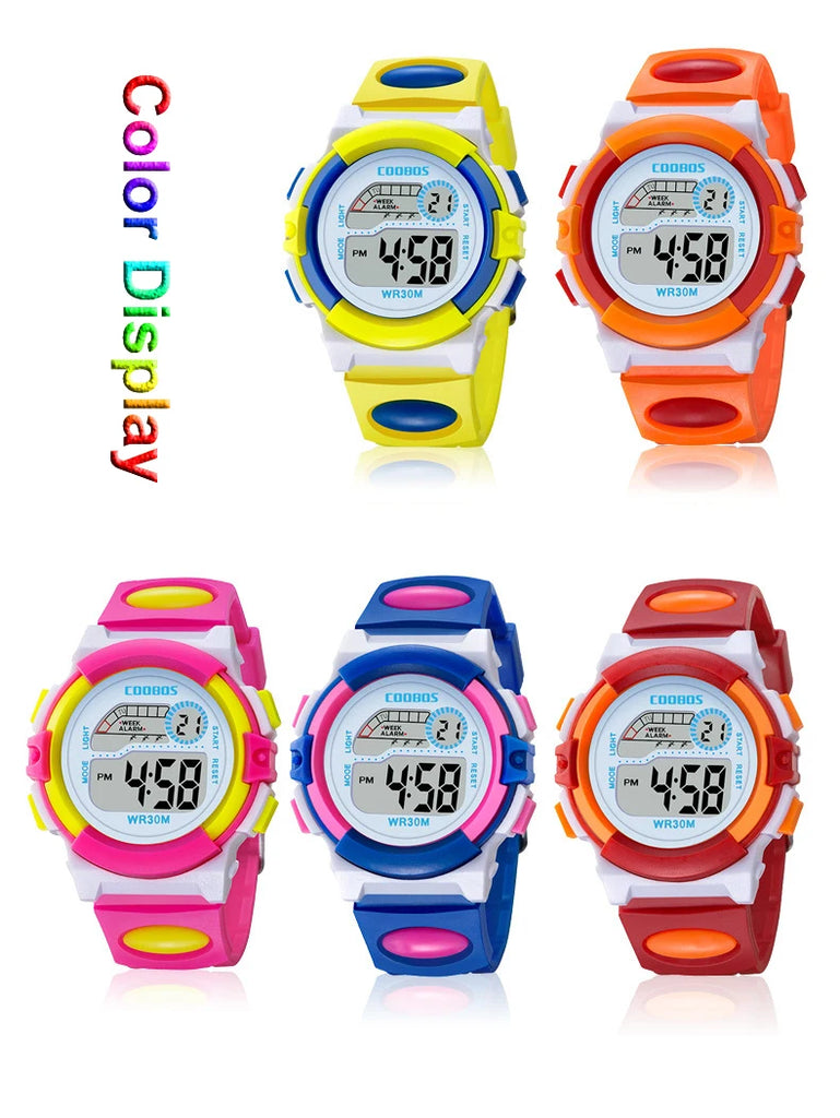 Children's Watches Cartoon Kids Wrist Watches Electronic Kid Baby Watch Clock Digital Watches for Girls Boys Gifts Relogio Montr