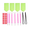 DIY Diamond Painting Accessories Rhinestone Cross Stitch 5D Embroidery Pen Painting Tools Set Mosaic Glue Pen Kit Tweezers
