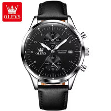 Load image into Gallery viewer, OLEVS Original Men&#39;s Watches Top Brand Chronograph Quartz Watch for Men Waterproof Luminous Date Male Wristwatch Casual Luxury