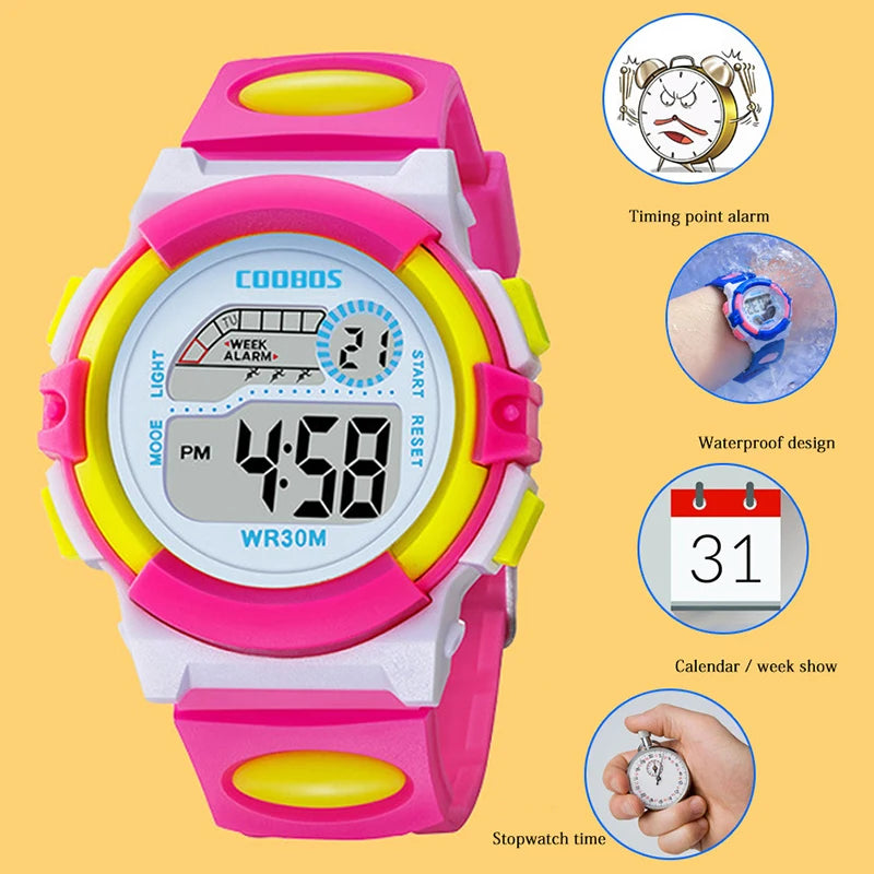 Children's Watches Cartoon Kids Wrist Watches Electronic Kid Baby Watch Clock Digital Watches for Girls Boys Gifts Relogio Montr