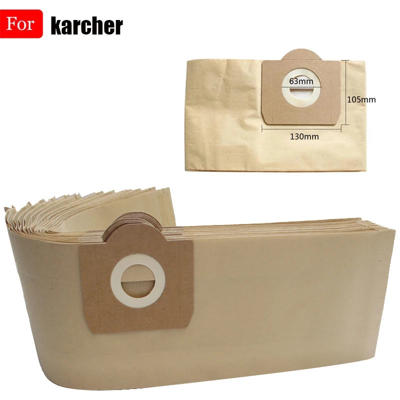 Dust Bags For Karcher MV3 WD3 WD3200 WD3300 A2204 A2656 WD3.500P SE4001 SE4002 Vacuum Cleaner Parts For Rowenta RB88 RU100 RU101