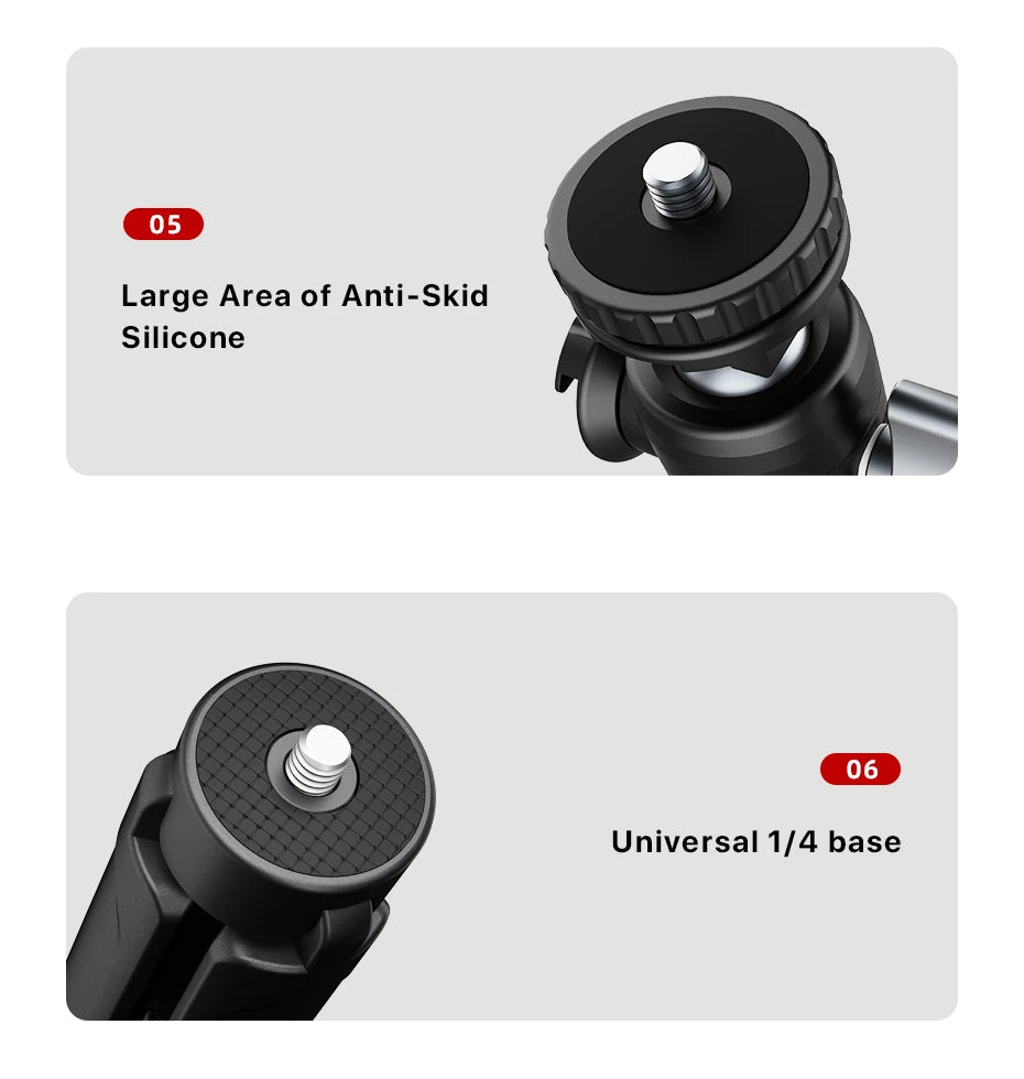 Ulanzi U-Vlog lite Mini Tripod with 360° Ball Head & Cold Shoe Selfie Stick Tabletop Tripod for Camera iPhone Android Phone DSLR