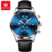 Load image into Gallery viewer, OLEVS Original Men&#39;s Watches Top Brand Chronograph Quartz Watch for Men Waterproof Luminous Date Male Wristwatch Casual Luxury
