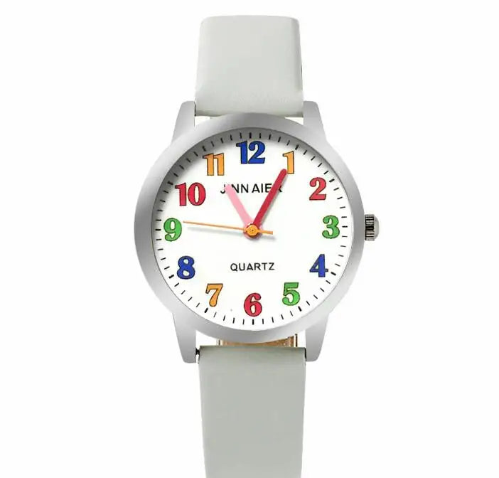 Children Watch Fashion  Brand Watches Quartz Wristwatches  Kids Clock boys girls Students Wristwatch Multicolor watch plate