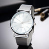 Luxury Women Watches 2025 New Stylish Silver Minimalist Business Ladies Quartz Watch Breathable Leather Steel Clock Reloj Mujer