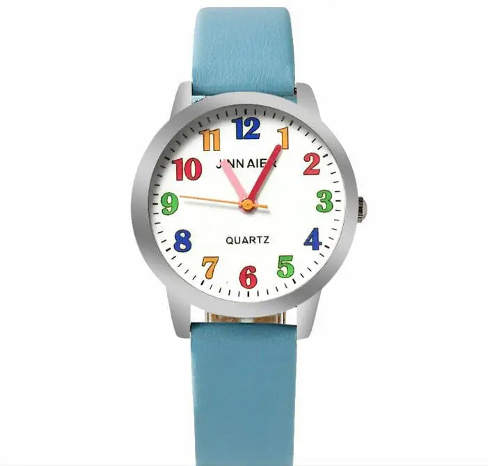 Children Watch Fashion  Brand Watches Quartz Wristwatches  Kids Clock boys girls Students Wristwatch Multicolor watch plate