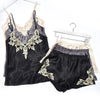 Summer  silk pajamas women's Sleepwear Nighty Panty Silk Nighty lace large home clothes 4XL Camisole shorts two-piece sexy
