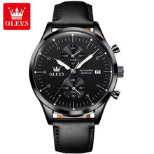 Load image into Gallery viewer, OLEVS Original Men&#39;s Watches Top Brand Chronograph Quartz Watch for Men Waterproof Luminous Date Male Wristwatch Casual Luxury
