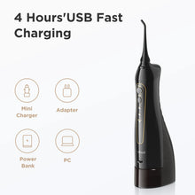 تحميل الصورة إلى عارض المعرض، Fairywill Water Flossers for Teeth 300ML Oral Irrigator Rechargeable Portable Dental 3 Modes Water Tank Waterproof Teeth Cleaner