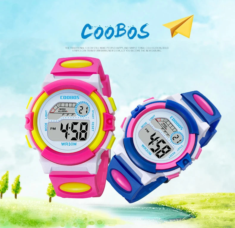 Children's Watches Cartoon Kids Wrist Watches Electronic Kid Baby Watch Clock Digital Watches for Girls Boys Gifts Relogio Montr