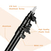 Heavy Duty Metal 2m 2.4m 2.8m Tripod Light Stand Max Load to 5KG Tripod for Photo Studio Softbox Video Flash ReflectorLighting