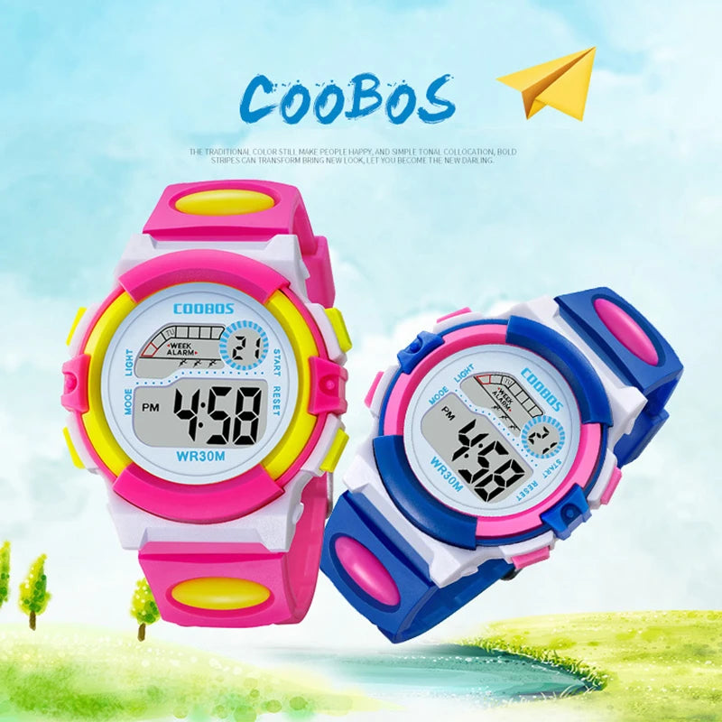 Children's Watches Cartoon Kids Wrist Watches Electronic Kid Baby Watch Clock Digital Watches for Girls Boys Gifts Relogio Montr