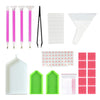 DIY Diamond Painting Accessories Rhinestone Cross Stitch 5D Embroidery Pen Painting Tools Set Mosaic Glue Pen Kit Tweezers