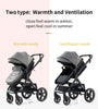 Luxury Baby Stroller 3 in1 Portable Travel Baby Carriage Fold Pram High Landscape Aluminum Frame Newborn Infant Stroller