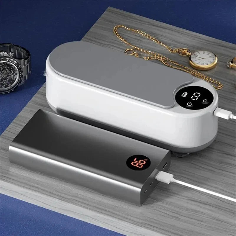 xiaomi MIJIA 450ml Clean Ultrasonic Cleaner Portable Household Cleaning Machine Jewelry Cleaner Machine Ring Glasse Makeup Brush - Mighty Dollars
