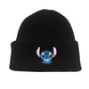 Stitch Knit Hat Cartoon Embroidered Benie Cap Cute Unisex Warm Stretchy Hats Christmas Gift for Adult Kids Outdoor Thermal Caps