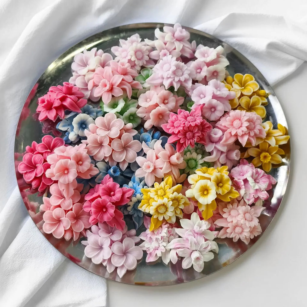 DIY Aromatherapy Candles Diffuser Stones Plaster Handmade Soap Petal Resin Crafts And Home Decoration Flower Silicone Mold For