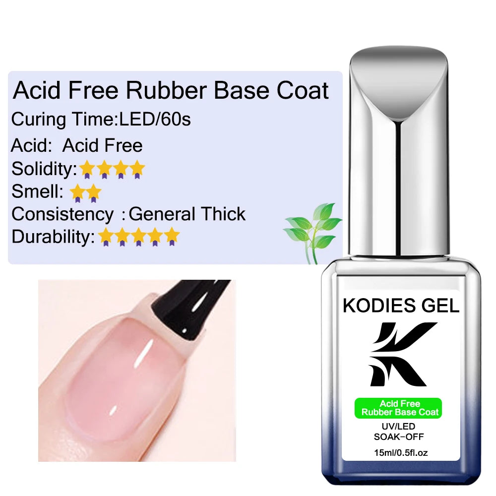 KODIES GEL NEW Super Shine Top Coat Gel Nail Polish UV Diamond Topcoat No Wipe Sealer Gel Finish Manicure Nail Art Salon Quality