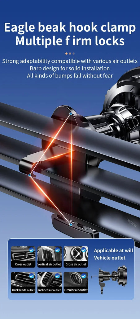 30W Ice Cooling Magnetic Wireless Car Charger Fast Charging Station for iPhone15 14 13 12 Pro Max MacSafe Car Phone Holder Stand