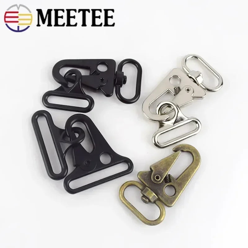 2/3/4/5/10Sets Metal Buckles For Bag Strap Swivel Lobster Clasp Spring Snap Buckle Backpack Webbing Hook DIY Sewing Accessories
