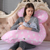 Maternity Pillowcase Pure Cotton Printing Cushion Cover U-Typ for Pregnant Women  (Pillow Core Not Included)