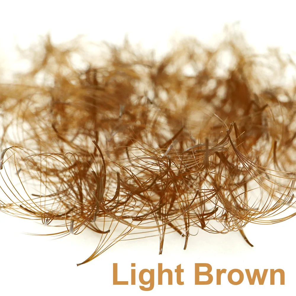 500 Fans Colored Dark Brown Premade Fan Lash Extensions Light Brown Thin Pointy Base Loose Promade Volume Lashes Makeup supplier