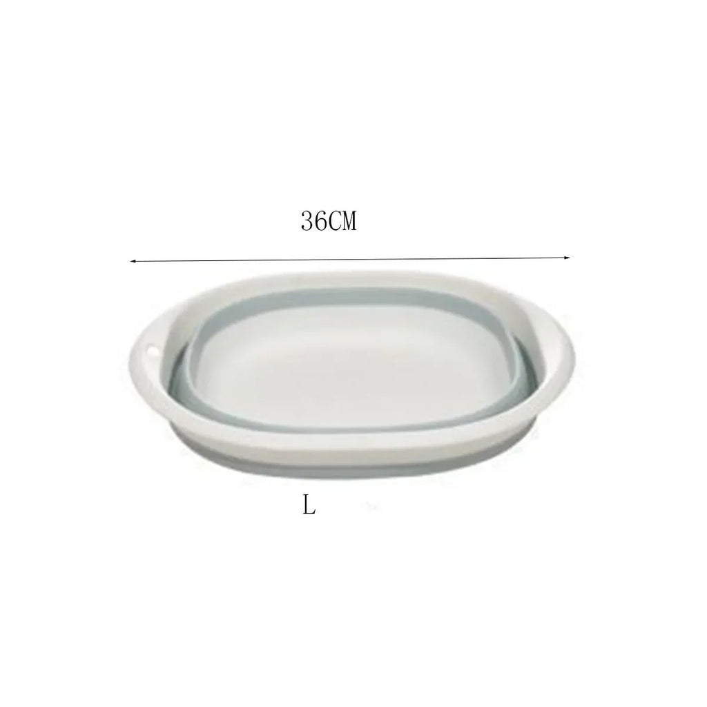 Plastic Folding Wash Basin, Portable Laundry Tub for Home, Bathroom, Kitchen, Adult & Baby Bath Basin, Travel Wash Basket