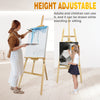 Wooden Artist Easel Adjustable Height Artist Easel Adjustable Drawing Holder tand for Painting Portable Artist Easel Sketch