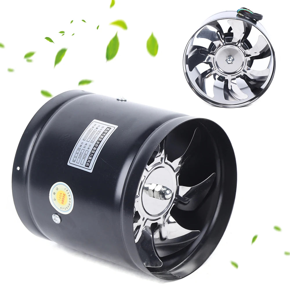 150mm Axial Duct Fan Air Pipe Fan Radial Pipe Fan Extractor 220V Fan Industrial Fan For Kitchen, Living Room, Factory, Hotel - Mighty Dollars