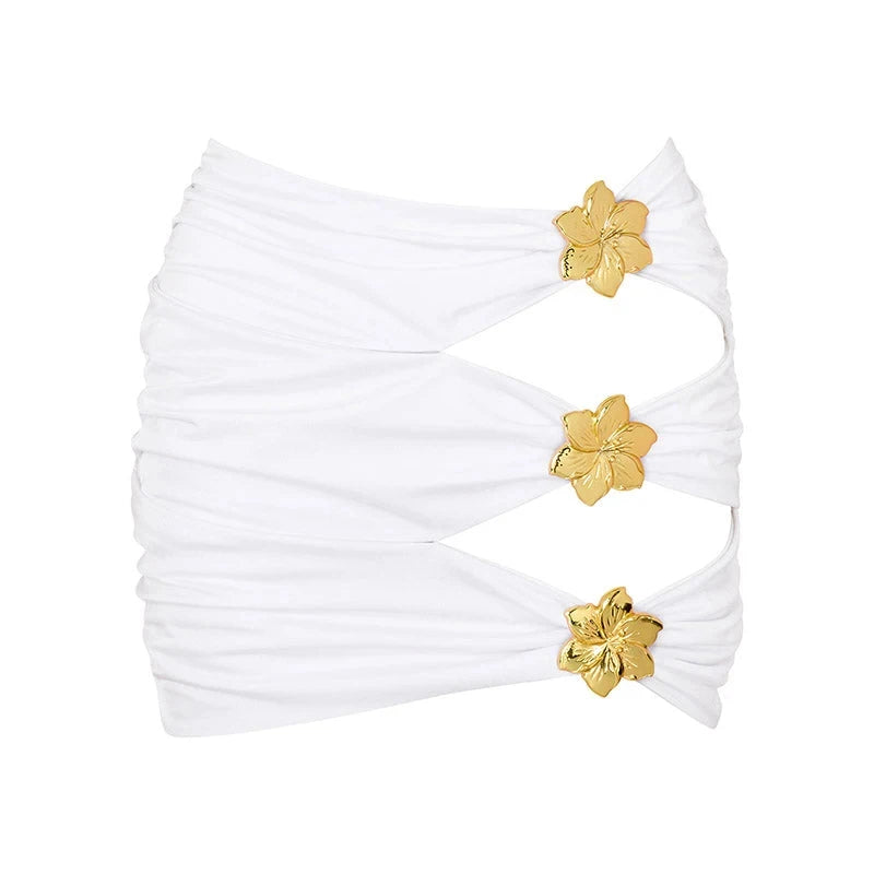 Sexy Starfish Bikini Set With Skirt Women Two-Pieces Swimsuit 2025 New High Fork Skirt Set Biquini Swimwear For Girl Clothing