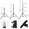 Heavy Duty Metal 2m 2.4m 2.8m Tripod Light Stand Max Load to 5KG Tripod for Photo Studio Softbox Video Flash ReflectorLighting