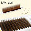 ABONNIE Cashmere Brown C/CC/D/M/L Curl Individual Classic Eyelashes Extensions Cocoa Brown Lashes Extensions